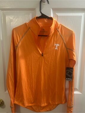 Colosseum Women's Orange Zip Pullover